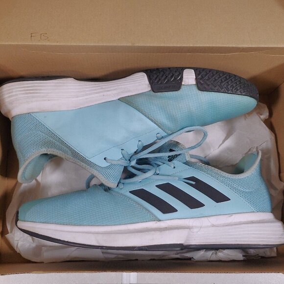adidas Other - Size 12 - adidas Gamecourt Blue And Black Priced To Sell